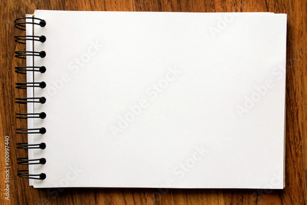 Obraz Sketch book on wooden board