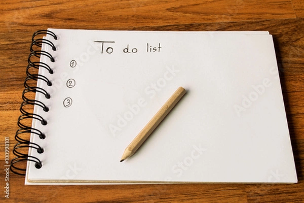 Obraz To do list in future time 