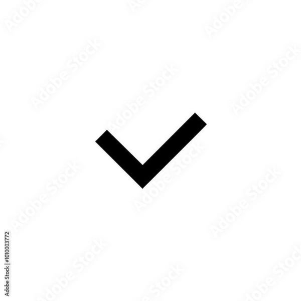 Fototapeta Checkmark Icon, Minimal Simple Logo