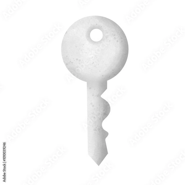 Fototapeta Key – Transparent Background for Security and Access Concepts