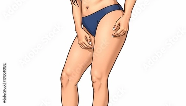 Fototapeta Checking Skin for Cellulite