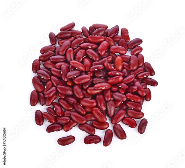 Obraz red bean on white background