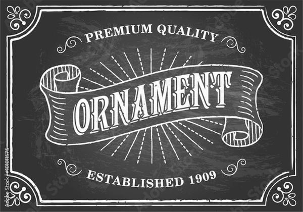 Obraz Vintage Chalkboard Background 