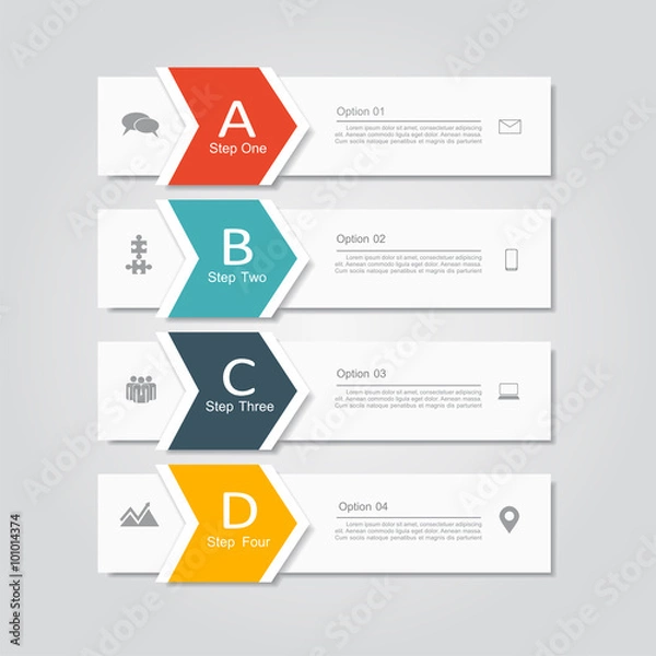 Obraz Banner infographic design template. Vector illustration