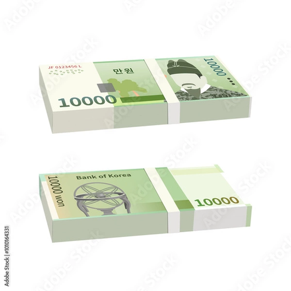 Obraz 1만원 지폐 돈 일러스트