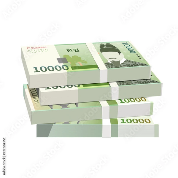 Obraz 1만원 지폐 돈 일러스트