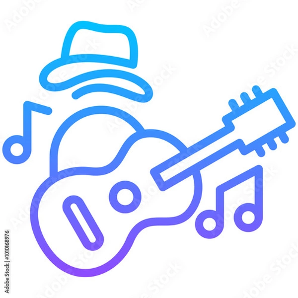 Fototapeta Blues Icon