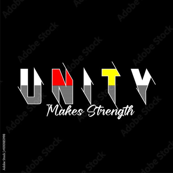 Fototapeta unity t shirt design vector