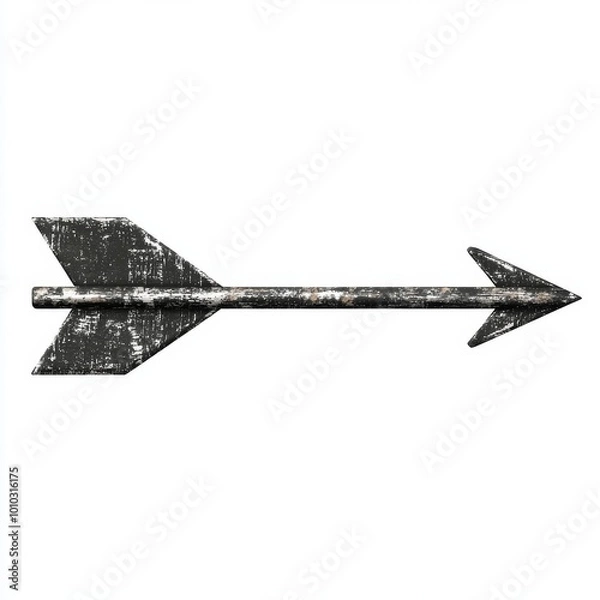 Fototapeta A black arrow pointing to the right.