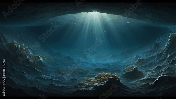 Obraz The Mariana Trench: A Journey into the Deep Abyss – Explore the Ocean's Greatest Depths