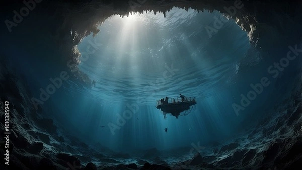 Obraz The Mariana Trench: A Journey into the Deep Abyss – Explore the Ocean's Greatest Depths