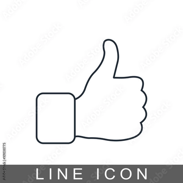 Fototapeta icon thurn up