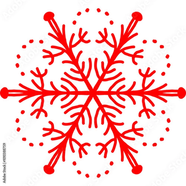 Fototapeta  Christmas, New Year Vector Icon element, Isolated white background
