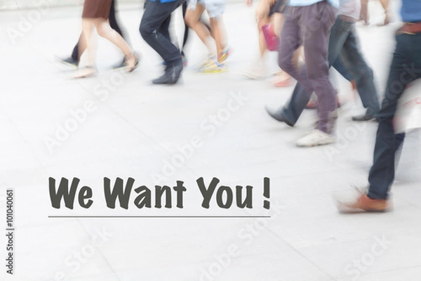 Obraz motion blur people