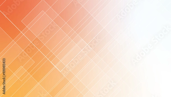 Fototapeta Abstract colorful gradient geometric background. cover design, backdrop, banner, web orange background.
