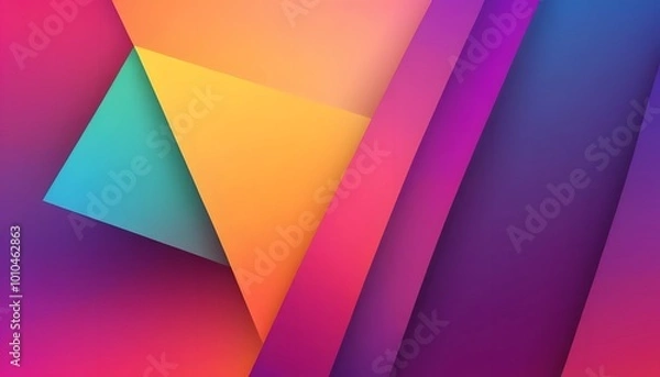 Obraz abstract colorful background with triangles
