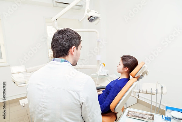 Obraz examination at the dentist's office. 