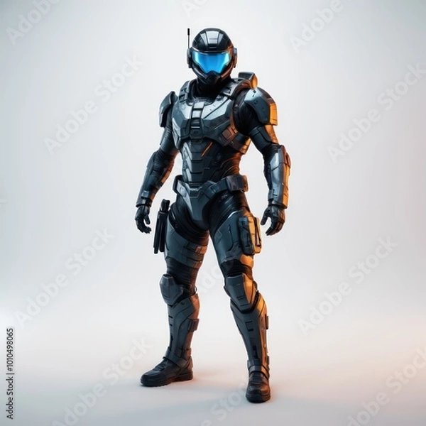 Obraz Robot cyborg soldier
