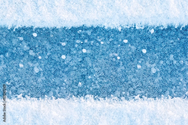 Obraz Textured ice blue background