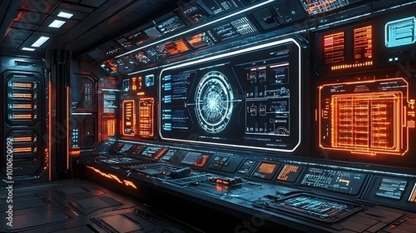 Obraz Futuristic Spaceship Interior