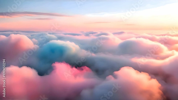 Obraz Beautiful and Colorful clouds over the sky