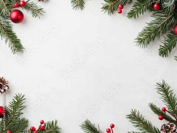 Obraz Christmas New Year background. Festive Xmas composition