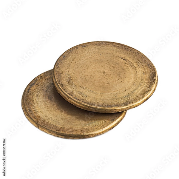 Fototapeta Realistic Cymbals on Isolated Background