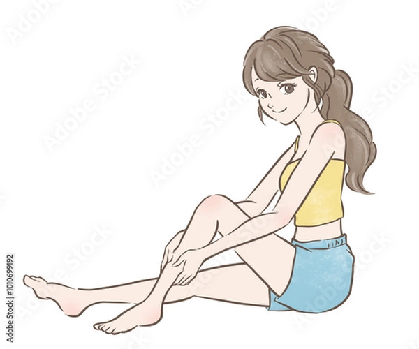 Obraz 足のマッサージをする女性