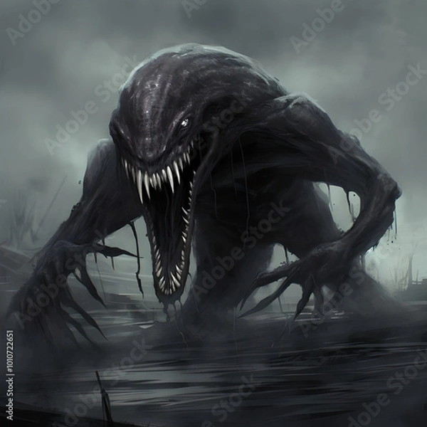 Obraz A dark monster growling 