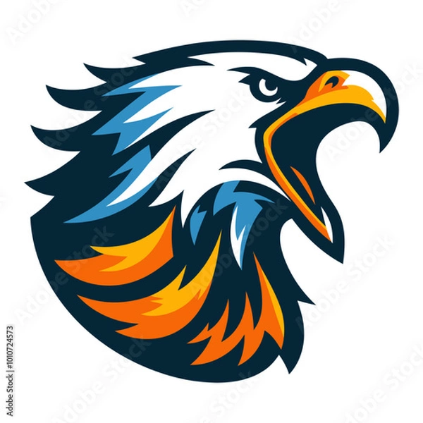 Fototapeta Bald eagle vector and illustration