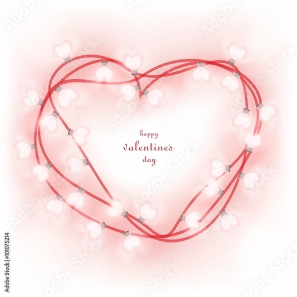 Fototapeta Heart illustration, vector element for your design