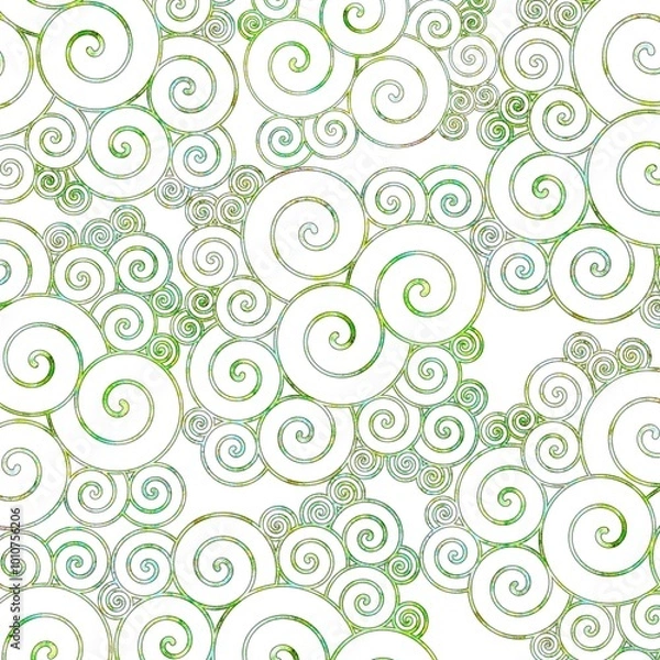 Fototapeta 唐草　模様　植物