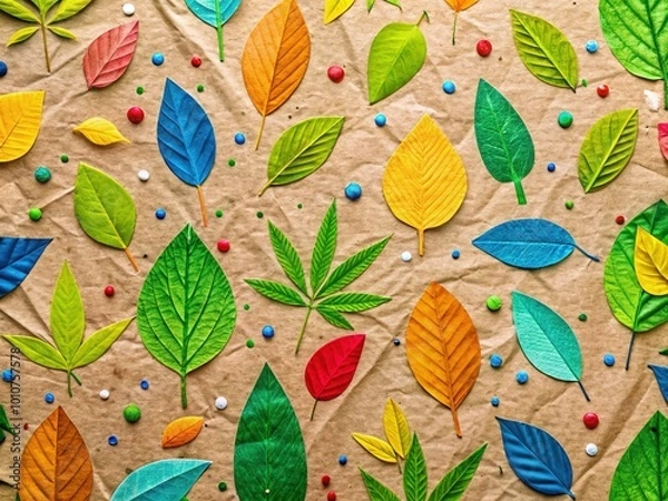 Fototapeta Close-up textures of paper cardboard perfect for sustainable design and natural crafting, providing an organic, earthy feel for various creative projects emphasizing eco-friendliness and innovation.