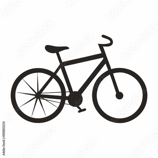 Obraz bicycle isolated on white background