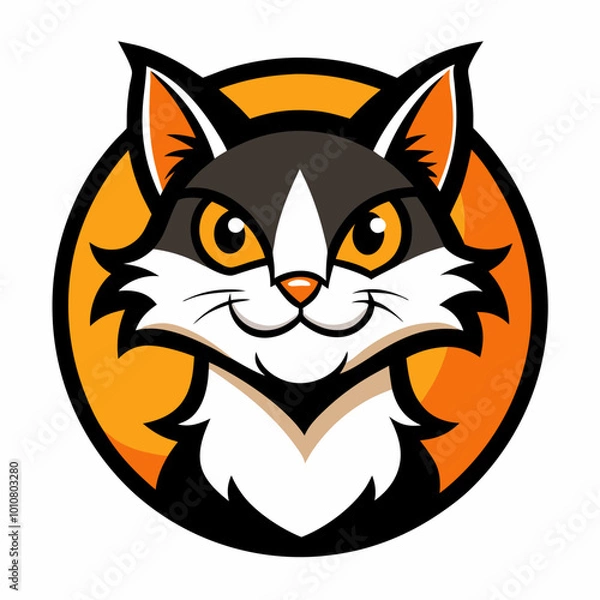 Fototapeta cat with a heart