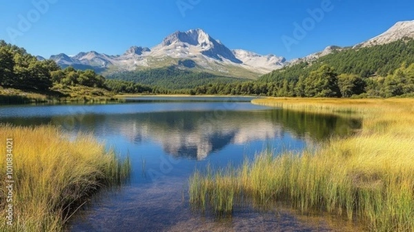 Obraz Majestic Mountain Lake Reflection