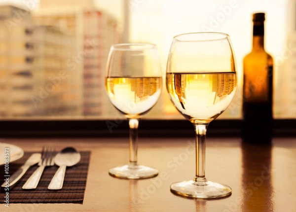 Fototapeta Fine dinning setting.