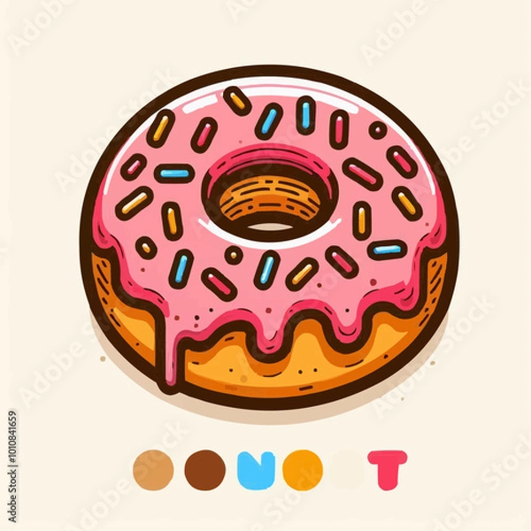 Fototapeta donut with icing