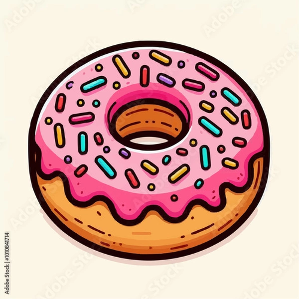 Fototapeta donut with icing