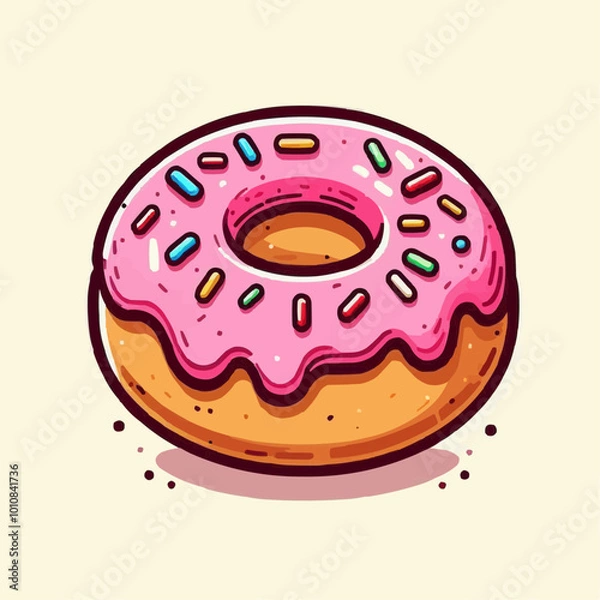 Fototapeta donut with icing