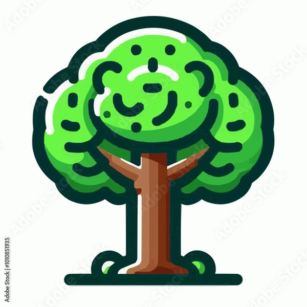 Obraz tree with green leaves