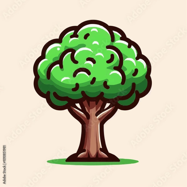 Obraz tree with green leaves