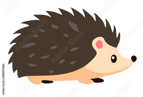 Obraz Hedgehog isolated vector, hedgehog drawing