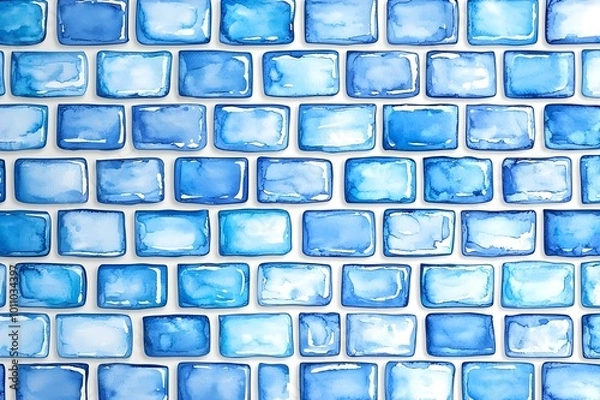 Fototapeta Blue Vector Pattern