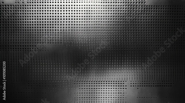 Obraz close-up of shiny metallic texture with subtle grains and reflective surfaces, ideal for use as a background in modern design projects, digital art, and industrial-themed presentations