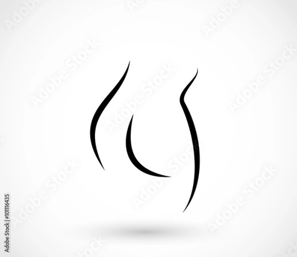 Obraz Kobieta dopasowanie dolny wektor