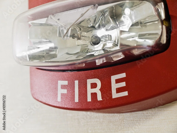 Fototapeta Fire Alarm Strobe Light