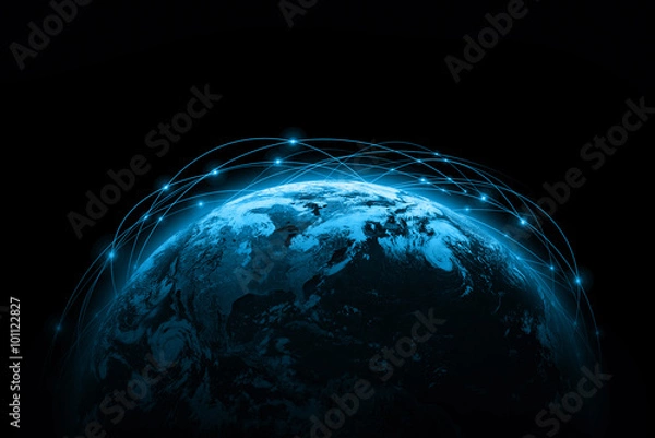 Obraz Best Internet Concept of global business from concepts series. Elements of this image furnished by NASA