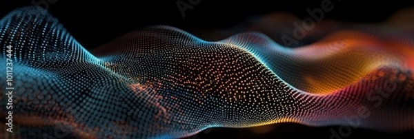 Fototapeta Genetic data abstraction in digital form