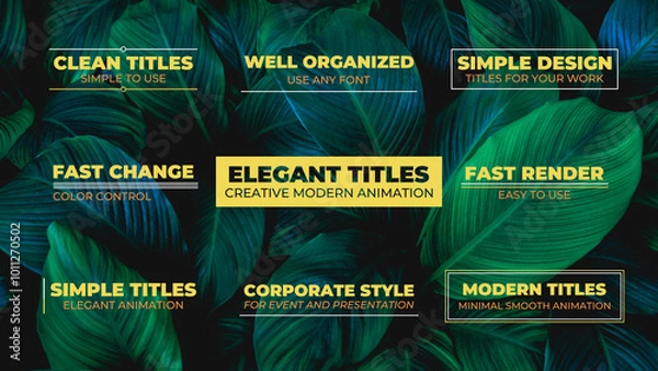 Fototapeta Elegant Minimal Titles